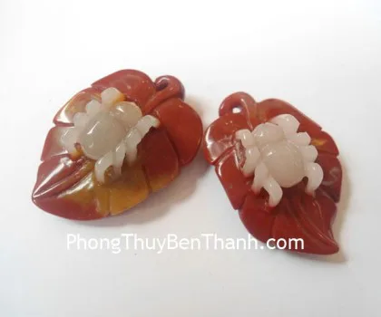 Mặt nhện đeo cổ ngọc hoàng long tam thể FS769