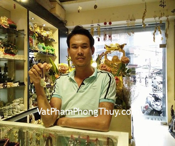 Anh Hùng - khách hàng mua mặt phật bản mệnh ngọc phỉ thúy tuổi Sửu S6507-2 và Thìn S6507-4